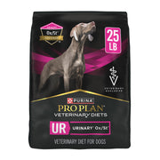 Purina Pro Plan Veterinary Diets UR sac avant montrant l'appellation et bénéfice urinaire
