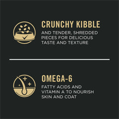 Purina Pro Plan gros plan sur croquette montrant texture croquante et qualité