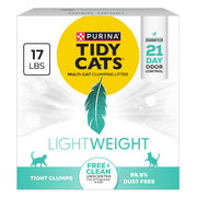 Purina Tidy Cats face avant montrant boîte légère et bénéfice maniabilité