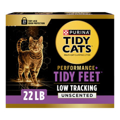 Purina Tidy Cats emballage face montrant une boîte propre et informations produit