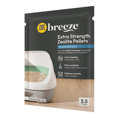 Purina Tidy Cats granulés en place dans un bac Breeze facilitant le ramassage