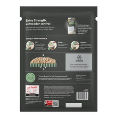 Purina Tidy Cats gros plan des granulés illustrant absorption et propreté