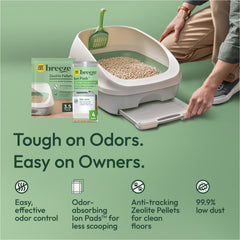 Purina Tidy Cats pack de tapis Ion démontrant contrôle d'odeurs prolongé