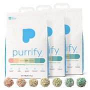 purrify emballage 3 pack montrant la protection écologique