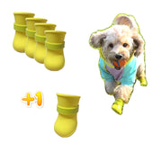Quality Life Hack vue avant du paquet de bottines jaunes, protection pratique