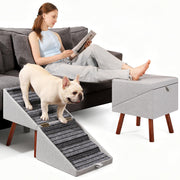 QZQZPS ottoman plié élégant pour gain de place et assise supplémentaire