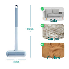 Rack&Roll brosse en action sur canapé pour nettoyage rapide