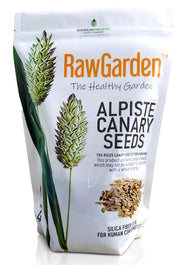Raw Garden emballage avant montrant le sac 4 lb et l'authenticité du produit
