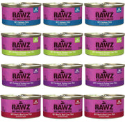Rawz pack 12 boîtes montrant variété et praticité