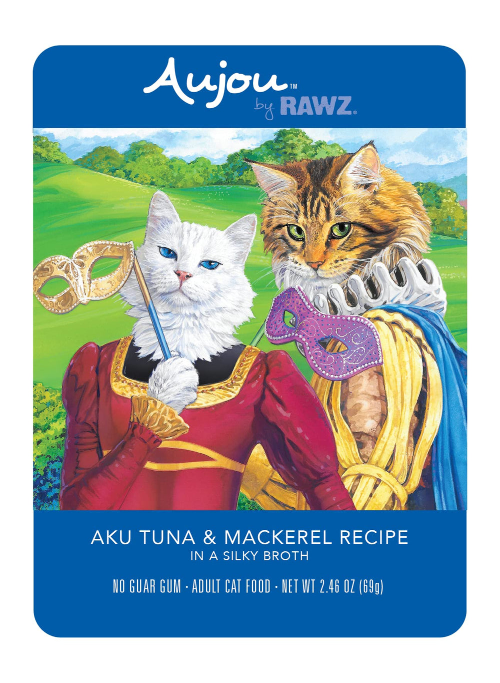 Rawz sachet face lisible montrant le produit et bénéfice de praticité