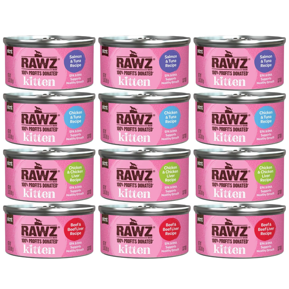 Rawz boîte devant montrant l'étiquette et la saveur, appétence visible