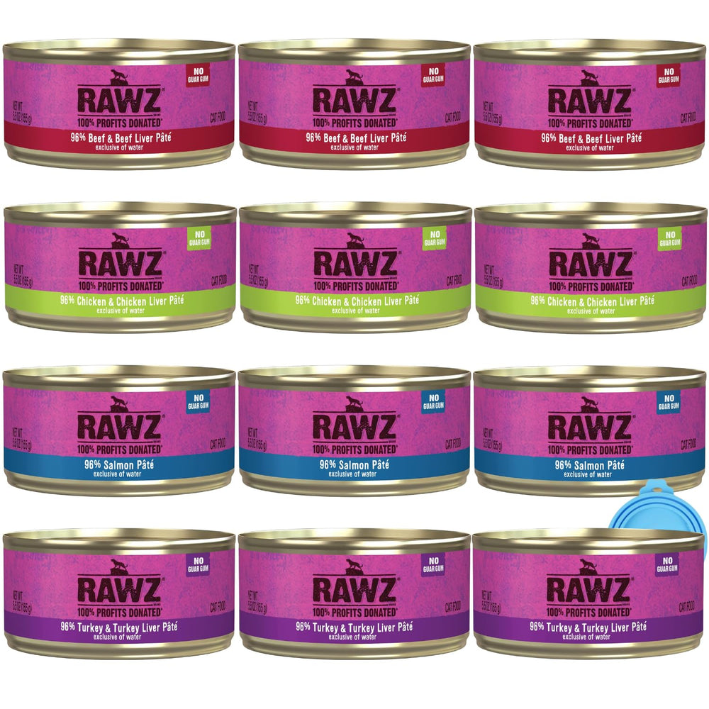 Rawz conserve face montrant l'étiquette et l'avantage d'ingrédients clairs