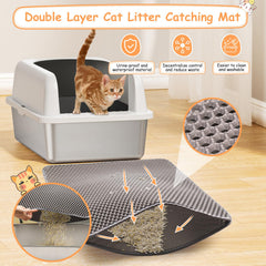Refrze tapis double et pelle incluses pour garder le sol propre