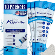 Replenish emballage avant montrant informations produit et bénéfice hydratation