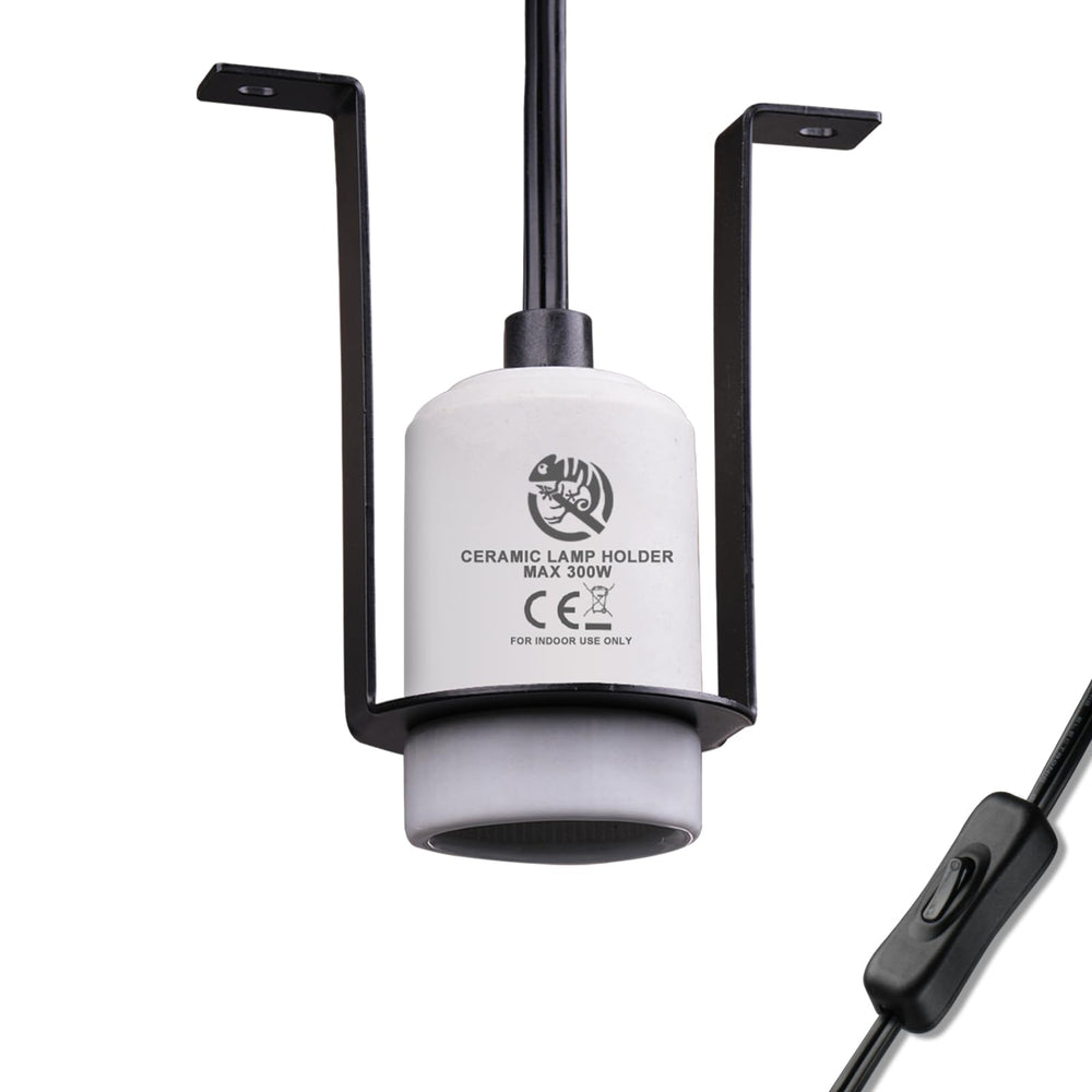 REPTI HOME douille céramique vue avant pour fixation sûre