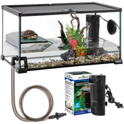 REPTI ZOO bac en verre 10 gallons vue avant offrant visibilité complète