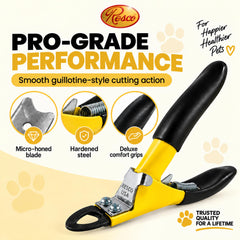 Resco en usage coupe-ongles sur grand chien pour une coupe sûre et nette