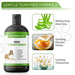 ResQ Organics texture en goutte illustrant formule douce et hydratante