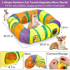 Retro Shaw tunnels pliables détail solide offrant cachette amusante