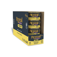 Reveal emballage avant montrant lot de 12 boîtes pour une alimentation pratique