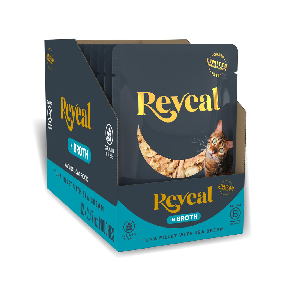 Reveal emballage avant montrant le pack 12 sachets, qualité visible