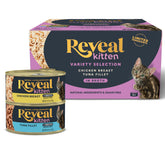 Reveal face avant du pack 8 boîtes montrant les saveurs et l’emballage, qualité visible