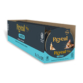 Reveal pot avant packaging montrant la teneur en sardine et maquereau pour appétence