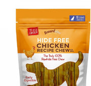 Rewardables pouch avant montrant le paquet et l'aspect attractif au poulet