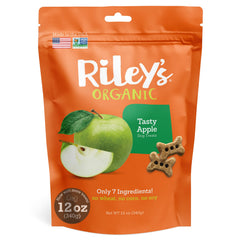Riley's emballage avant 12oz montrant l'origine biologique et l'attrait