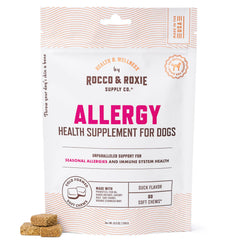 Rocco & Roxie boîte 60ct montrant emballage et portion pratique