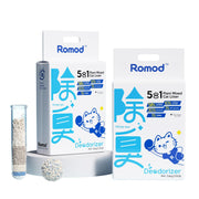 Romod paquet face montrant deux sacs 7.9 lb pour stockage pratique