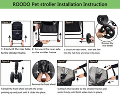 ROODO roue avant montrant montage rapide pour installation sans outils