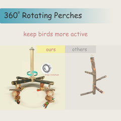 ROOJUNE jouets pendus en maïs et pandanus stimulent jeu et curiosité