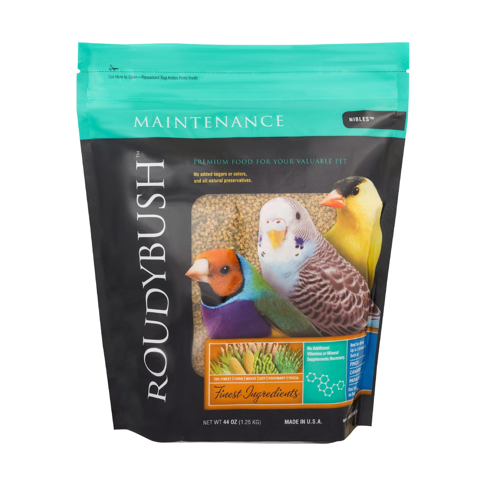 RoudyBush sache 44 oz devant montrant emballage clair et informations