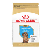 ROYAL CANIN emballage avant montrant formule Teckel et bénéfice croissance