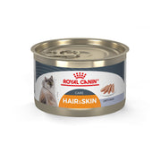 Royal Canin boîte avant montrant formulation Hair & Skin et bénéfice pelage brillant