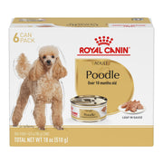 ROYAL CANIN boîte face montrant l’étiquette et le ciblage race Caniche