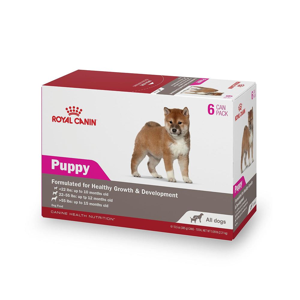 ROYAL CANIN emballage avant montrant format 13,5 oz et bénéfice praticité