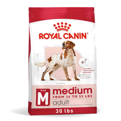 ROYAL CANIN sachet 30 lb face montrant l'emballage et les avantages nutritionnels