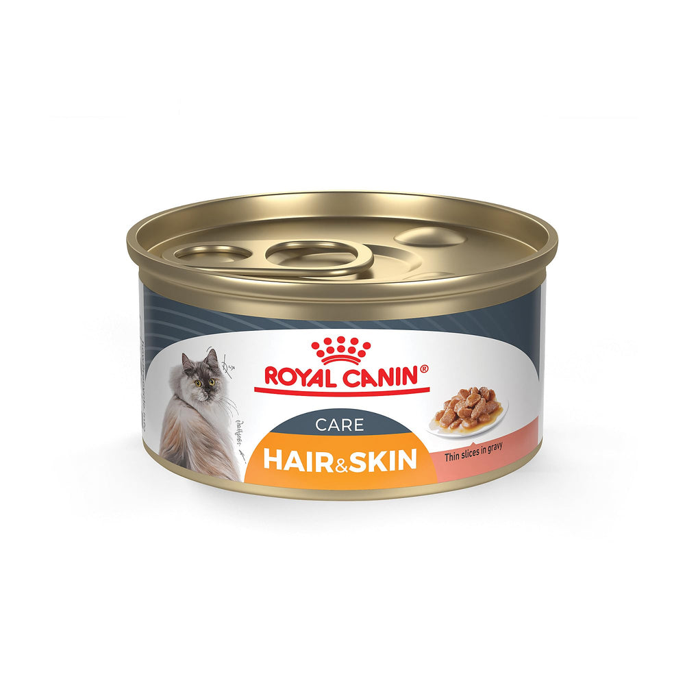 ROYAL CANIN sachet avant montrant fines tranches et sauce, appétence améliorée