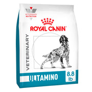 ROYAL CANIN emballage Ultamino devant montrant l’étiquette et utilisation vétérinaire