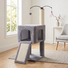 Roypet détail du poteau en sisal soulignant durabilité et protection des meubles