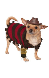 Rubies costume Freddy devant montrant pull, chapeau et gant, look authentique