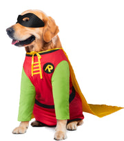 Rubies costume Robin face avant montrant ajustement et confort