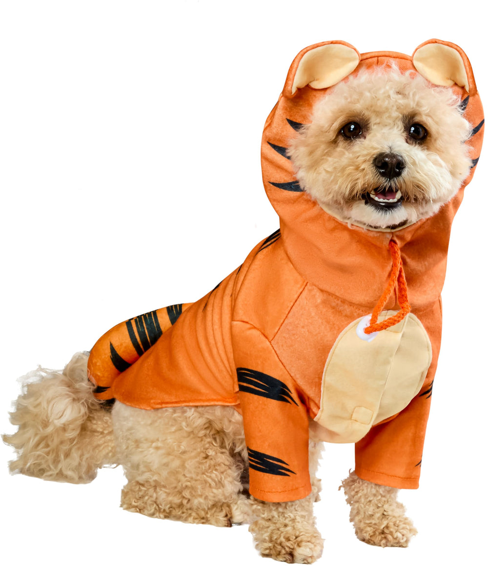 Rubies costume Tigger face avant montrant rayures fidèles et tenue confortable