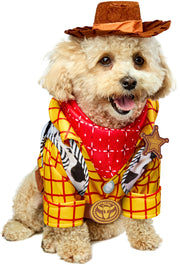 Rubies Woody vue devant sur animal, transforme instantanément et amuse