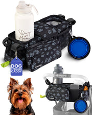 rubyloo vue de face sur poussette organisant boissons et accessoires