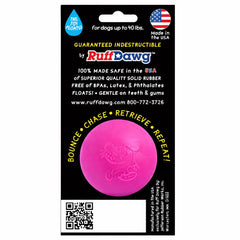 Ruff Dawg gros plan sur texture caoutchouc montrant résistance