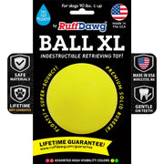 Ruff Dawg balle XL vue de face démontrant robustesse et design attrayant
