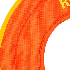 Ruffwear gros plan mousse PE montrant texture résistante et sécurité dentaire